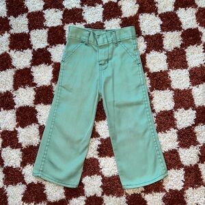 Vintage 70s Kids Green Pants